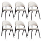 Armless Upholstered Dining Chairs Faux Leather Kitchen Dining Side Chair