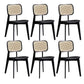 Armless Kitchen Dining Side Chair Wood Open Back Dining Side Chair