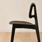 Armless Kitchen Dining Side Chair Wood Open Back Dining Side Chair