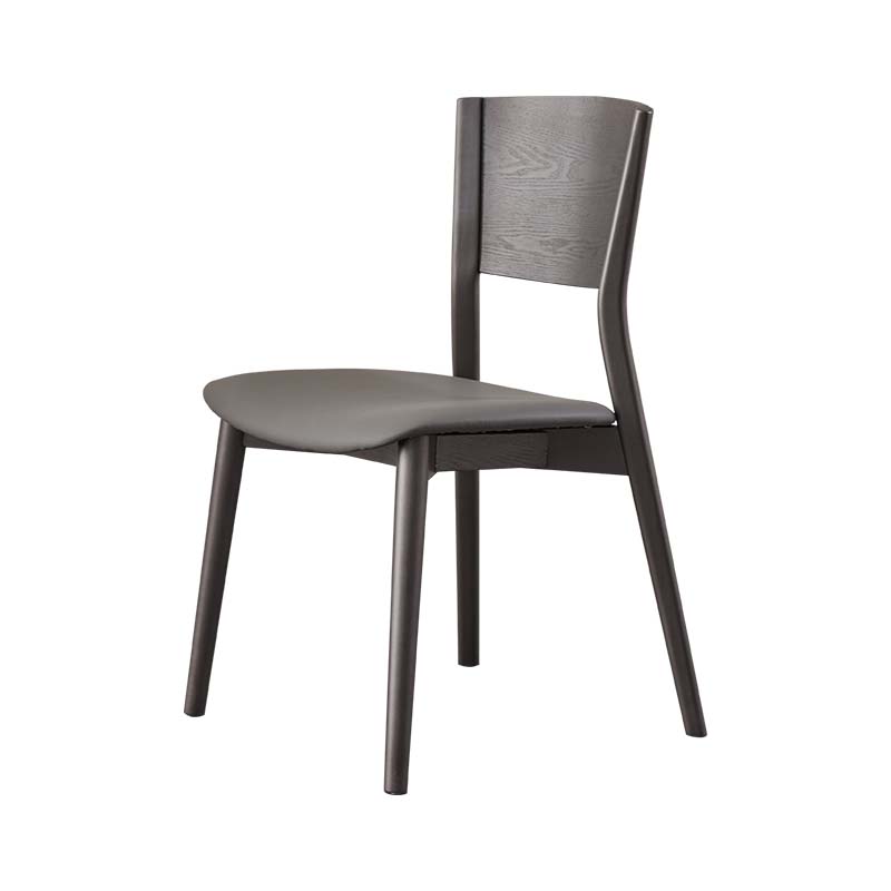 ダイニングルームキッチンサイドチェアインダストリアルソリッドウッドアームレスチェア