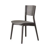 ダイニングルームキッチンサイドチェアインダストリアルソリッドウッドアームレスチェア