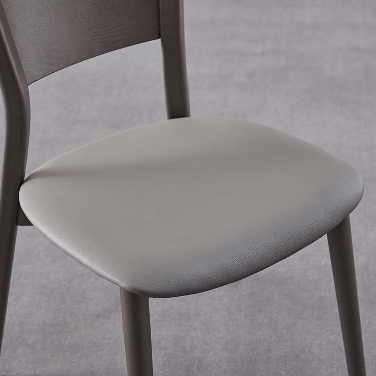 ダイニングルームキッチンサイドチェアインダストリアルソリッドウッドアームレスチェア