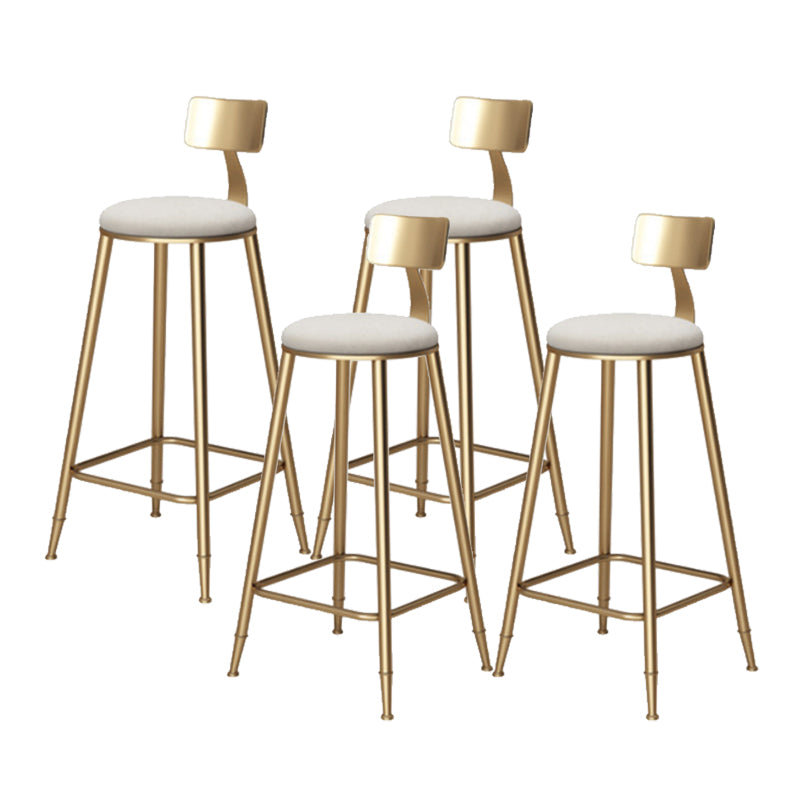 Glamlose armlose Rückenlehneschalter Stuhl Iron Bar Stuhl mit Kissen und Pedal für Balkon