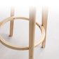 Tabouret de bar en bois de tabouret de comptoir de dossier sans bras industriel avec pédale pour café