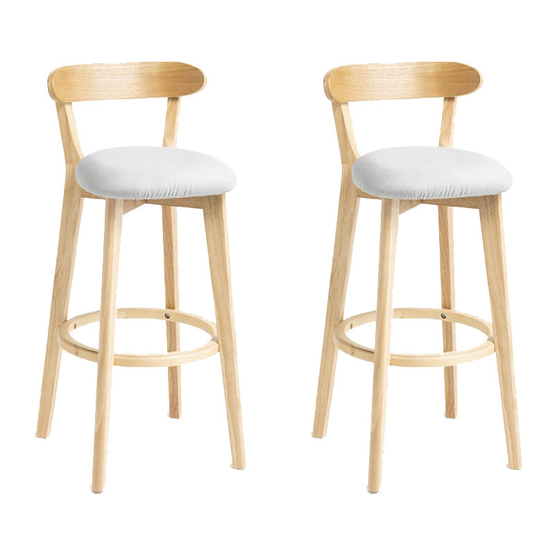 Tabouret de bar en bois de tabouret de comptoir de dossier sans bras industriel avec pédale pour café