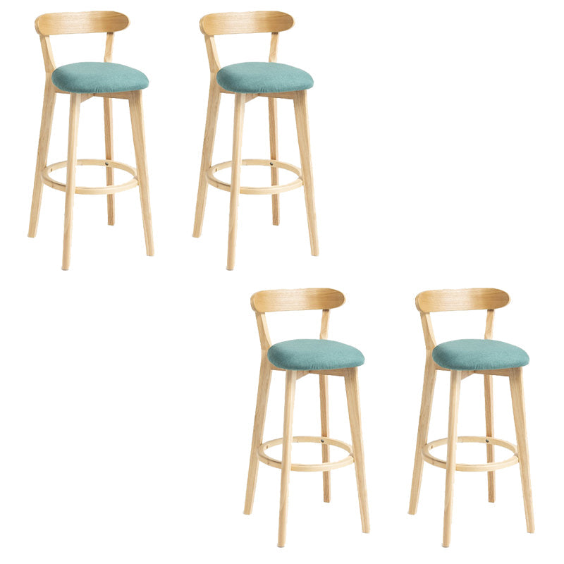 Tabouret de bar en bois de tabouret de comptoir de dossier sans bras industriel avec pédale pour café