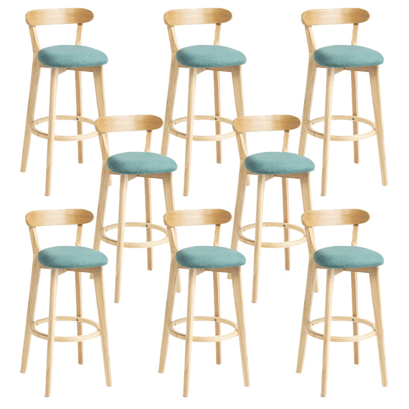 Tabouret de bar en bois de tabouret de comptoir de dossier sans bras industriel avec pédale pour café