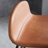 Sgabello da bar in ferro con bancone senza braccio senza braccio moderno con sedile e pedale per il caffè