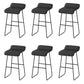 Leather Bar Stool Modern Backless Counter Stool for Home Use