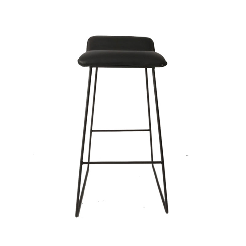 Leather Bar Stool Modern Backless Counter Stool for Home Use
