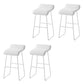 Tabouret de bar en cuir tabouret de comptoir arrière moderne pour usage domestique
