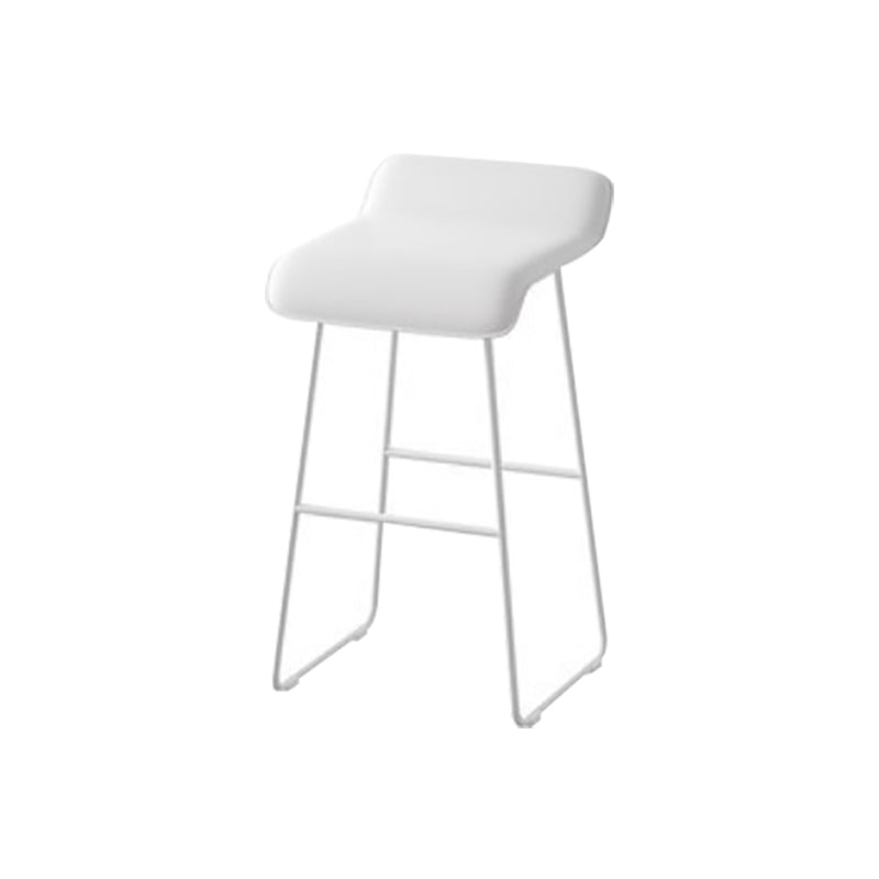 Leather Bar Stool Modern Backless Counter Stool for Home Use