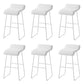 Leather Bar Stool Modern Backless Counter Stool for Home Use