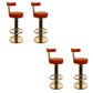 Leather Bar Stool Adjustable Height Counter Stool for Bristol Orange 4 Piece Set Clearhalo 'Bar Furniture' 'Bar Stools' 'bar_stools' 'furn' 'furn_bar_stools' 'Furniture' 'Kitchen & Dining Furniture' 6594266