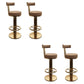 Leather Bar Stool Adjustable Height Counter Stool for Bristol Khaki 4 Piece Set Clearhalo 'Bar Furniture' 'Bar Stools' 'bar_stools' 'furn' 'furn_bar_stools' 'Furniture' 'Kitchen & Dining Furniture' 6594274