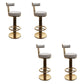 Leather Bar Stool Adjustable Height Counter Stool for Bristol Light Gray 4 Piece Set Clearhalo 'Bar Furniture' 'Bar Stools' 'bar_stools' 'furn' 'furn_bar_stools' 'Furniture' 'Kitchen & Dining Furniture' 6594278