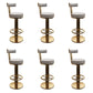 Leather Bar Stool Adjustable Height Counter Stool for Bristol Light Gray 6 Piece Set Clearhalo 'Bar Furniture' 'Bar Stools' 'bar_stools' 'furn' 'furn_bar_stools' 'Furniture' 'Kitchen & Dining Furniture' 6594279