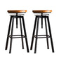 Industrial Elevatable Backless Counter Stool Iron Bar Stool with Pedal for Bar Black 2 Piece Set Clearhalo 'Bar Furniture' 'Bar Stools' 'bar_stools' 'furn' 'furn_bar_stools' 'Furniture' 'Kitchen & Dining Furniture' 6594283