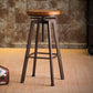 Industrial Elevatable Backless Counter Stool Iron Bar Stool with Pedal for Bar Copper 1 Piece Clearhalo 'Bar Furniture' 'Bar Stools' 'bar_stools' 'furn' 'furn_bar_stools' 'Furniture' 'Kitchen & Dining Furniture' 6594285