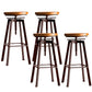 Industrial Elevatable Backless Counter Stool Iron Bar Stool with Pedal for Bar Copper 4 Piece Set Clearhalo 'Bar Furniture' 'Bar Stools' 'bar_stools' 'furn' 'furn_bar_stools' 'Furniture' 'Kitchen & Dining Furniture' 6594292