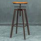 Industrial Elevatable Backless Counter Stool Iron Bar Stool with Pedal for Bar Clearhalo 'Bar Furniture' 'Bar Stools' 'bar_stools' 'furn' 'furn_bar_stools' 'Furniture' 'Kitchen & Dining Furniture' 6594303
