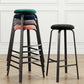 Modern Stackable Armless Counter Stool Iron Bar Stool with Cushion and Pedal for Cafe Clearhalo 'Bar Furniture' 'Bar Stools' 'bar_stools' 'furn' 'furn_bar_stools' 'Furniture' 'Kitchen & Dining Furniture' 6594346