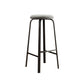Modern Stackable Armless Counter Stool Iron Bar Stool with Cushion and Pedal for Cafe Clearhalo 'Bar Furniture' 'Bar Stools' 'bar_stools' 'furn' 'furn_bar_stools' 'Furniture' 'Kitchen & Dining Furniture' 6594351