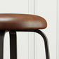 Modern Stackable Armless Counter Stool Iron Bar Stool with Cushion and Pedal for Cafe Clearhalo 'Bar Furniture' 'Bar Stools' 'bar_stools' 'furn' 'furn_bar_stools' 'Furniture' 'Kitchen & Dining Furniture' 6594353