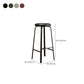 Modern Stackable Armless Counter Stool Iron Bar Stool with Cushion and Pedal for Cafe Clearhalo 'Bar Furniture' 'Bar Stools' 'bar_stools' 'furn' 'furn_bar_stools' 'Furniture' 'Kitchen & Dining Furniture' 6594405