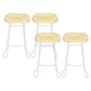 Modern Armless Backless Counter Stool Pine Wood Bar Stool with Pedal for Bar