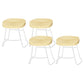 Modern Armless Backless Counter Stool Pine Wood Bar Stool with Pedal for Bar