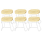 Modern Armless Backless Counter Stool Pine Wood Bar Stool with Pedal for Bar