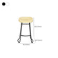 Modern Armless Backless Counter Stool Pine Wood Bar Stool with Pedal for Bar