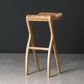 Taburete industrial sin brazo sin brazo Pino Pine Wood Bar con pedal para bar