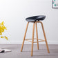 Industrial Armless Backrest Counter Stool Iron Bar Stool with Acrylic Seat for Cafe Black 1 Piece Clearhalo 'Bar Furniture' 'Bar Stools' 'bar_stools' 'furn' 'furn_bar_stools' 'Furniture' 'Kitchen & Dining Furniture' 6594609