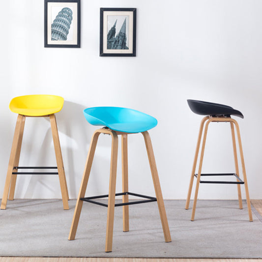 Industrial Armless Backrest Counter Stool Iron Bar Stool with Acrylic Seat for Cafe Clearhalo 'Bar Furniture' 'Bar Stools' 'bar_stools' 'furn' 'furn_bar_stools' 'Furniture' 'Kitchen & Dining Furniture' 6594614