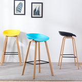 Industrial Armless Backrest Counter Stool Iron Bar Stool with Acrylic Seat for Cafe Clearhalo 'Bar Furniture' 'Bar Stools' 'bar_stools' 'furn' 'furn_bar_stools' 'Furniture' 'Kitchen & Dining Furniture' 6594614