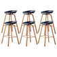 Industrial Armless Backrest Counter Stool Iron Bar Stool with Acrylic Seat for Cafe Black 6 Piece Set Clearhalo 'Bar Furniture' 'Bar Stools' 'bar_stools' 'furn' 'furn_bar_stools' 'Furniture' 'Kitchen & Dining Furniture' 6594615