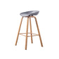 Industrial Armless Backrest Counter Stool Iron Bar Stool with Acrylic Seat for Cafe Clearhalo 'Bar Furniture' 'Bar Stools' 'bar_stools' 'furn' 'furn_bar_stools' 'Furniture' 'Kitchen & Dining Furniture' 6594617