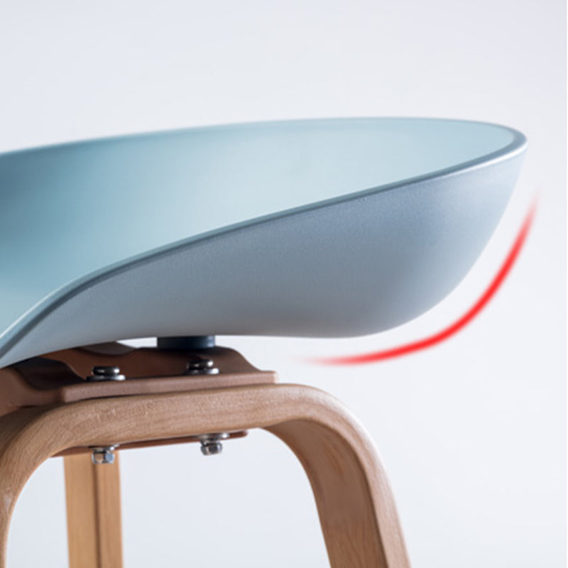 Industrial Armless Backrest Counter Stool Iron Bar Stool with Acrylic Seat for Cafe Clearhalo 'Bar Furniture' 'Bar Stools' 'bar_stools' 'furn' 'furn_bar_stools' 'Furniture' 'Kitchen & Dining Furniture' 6594619