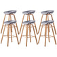 Industrial Armless Backrest Counter Stool Iron Bar Stool with Acrylic Seat for Cafe Dark Gray 6 Piece Set Clearhalo 'Bar Furniture' 'Bar Stools' 'bar_stools' 'furn' 'furn_bar_stools' 'Furniture' 'Kitchen & Dining Furniture' 6594624