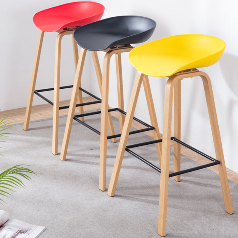 Industrial Armless Backrest Counter Stool Iron Bar Stool with Acrylic Seat for Cafe Clearhalo 'Bar Furniture' 'Bar Stools' 'bar_stools' 'furn' 'furn_bar_stools' 'Furniture' 'Kitchen & Dining Furniture' 6594625