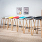 Industrial Armless Backrest Counter Stool Iron Bar Stool with Acrylic Seat for Cafe Clearhalo 'Bar Furniture' 'Bar Stools' 'bar_stools' 'furn' 'furn_bar_stools' 'Furniture' 'Kitchen & Dining Furniture' 6594626