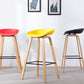 Industrial Armless Backrest Counter Stool Iron Bar Stool with Acrylic Seat for Cafe Clearhalo 'Bar Furniture' 'Bar Stools' 'bar_stools' 'furn' 'furn_bar_stools' 'Furniture' 'Kitchen & Dining Furniture' 6594628