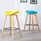 Industrial Armless Backrest Counter Stool Iron Bar Stool with Acrylic Seat for Cafe Clearhalo 'Bar Furniture' 'Bar Stools' 'bar_stools' 'furn' 'furn_bar_stools' 'Furniture' 'Kitchen & Dining Furniture' 6594633