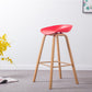 Industrial Armless Backrest Counter Stool Iron Bar Stool with Acrylic Seat for Cafe Red 1 Piece Clearhalo 'Bar Furniture' 'Bar Stools' 'bar_stools' 'furn' 'furn_bar_stools' 'Furniture' 'Kitchen & Dining Furniture' 6594641
