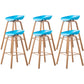 Industrial Armless Backrest Counter Stool Iron Bar Stool with Acrylic Seat for Cafe Blue 6 Piece Set Clearhalo 'Bar Furniture' 'Bar Stools' 'bar_stools' 'furn' 'furn_bar_stools' 'Furniture' 'Kitchen & Dining Furniture' 6594654