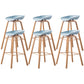 Industrial Armless Backrest Counter Stool Iron Bar Stool with Acrylic Seat for Cafe Navy 6 Piece Set Clearhalo 'Bar Furniture' 'Bar Stools' 'bar_stools' 'furn' 'furn_bar_stools' 'Furniture' 'Kitchen & Dining Furniture' 6594664