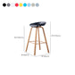 Industrial Armless Backrest Counter Stool Iron Bar Stool with Acrylic Seat for Cafe Clearhalo 'Bar Furniture' 'Bar Stools' 'bar_stools' 'furn' 'furn_bar_stools' 'Furniture' 'Kitchen & Dining Furniture' 6594666