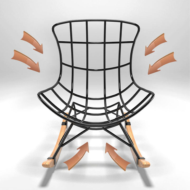 Salon simple chaise à rocker moderne chaise de rocker simple étanche